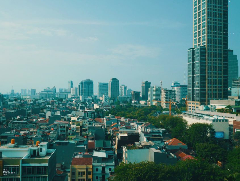 Jakarta City skyline as seen from Grand Indonesia's CGV
